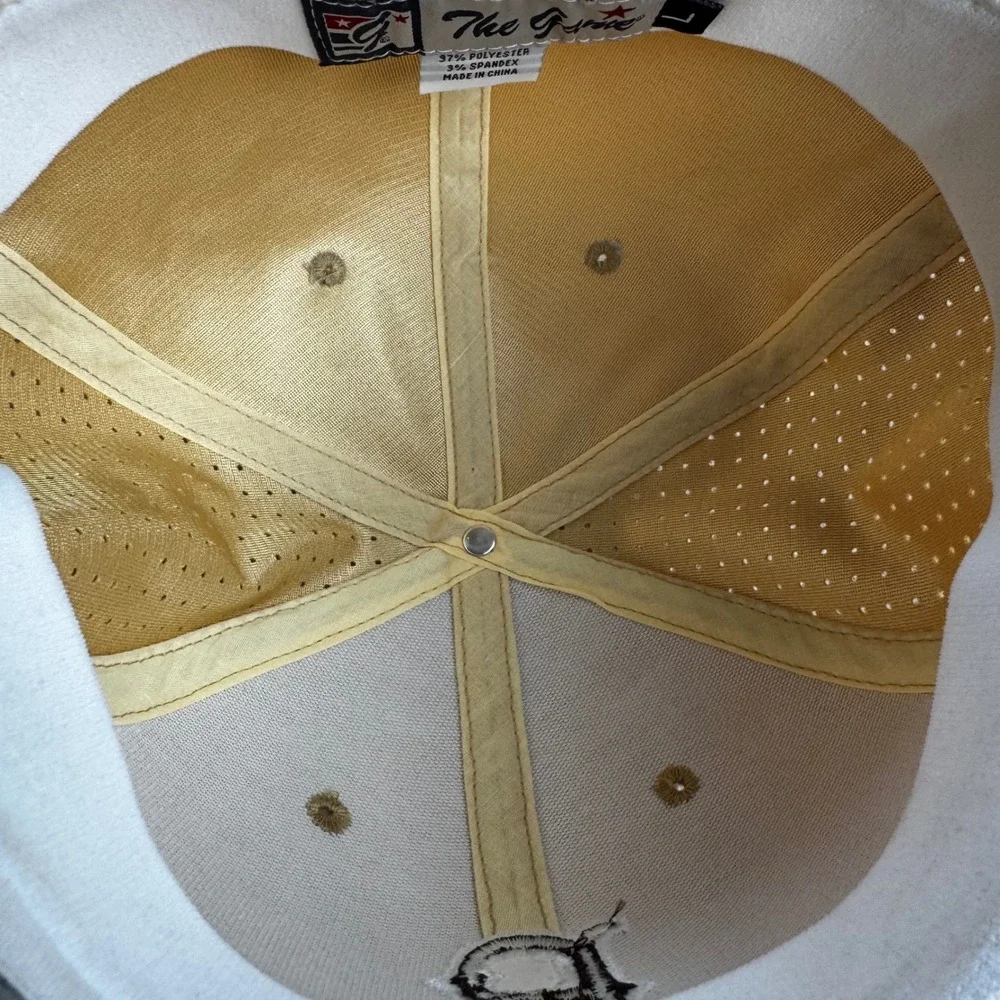 The Game Khaki Baseball Cap Old English‎ Boston Red Sox Perforated Hat Large